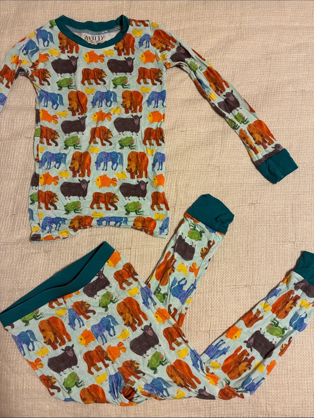 Brown Bear Pajama Set - Long Sleeve & Pants